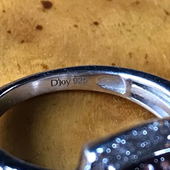 Natural Rubellite Sterling Silver Ring Size 6 - Picture 5 of 8